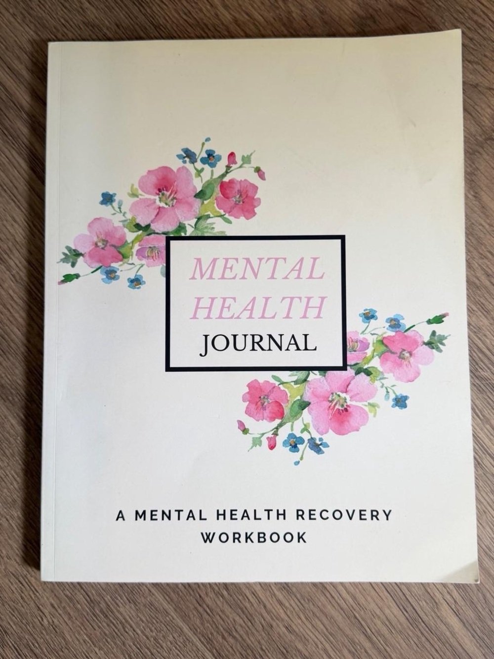 Mental Health Journal - Pink Floral Recovery Workbook